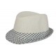 Trilby Sunriver Beige et Gris CHAPEAUX Nyls Création