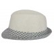 Trilby Sunriver Beige et Gris CHAPEAUX Nyls Création