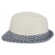 Trilby Sunriver Beige et Bleu Taille unique CHAPEAUX Nyls Création