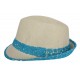 Trilby Whistler Beige et Turquoise taille unique ANCIENNES COLLECTIONS divers