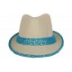 Trilby Whistler Beige et Turquoise taille unique ANCIENNES COLLECTIONS divers