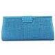Pochette Mariage Sabine en sisal Turquoise ANCIENNES COLLECTIONS divers