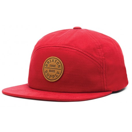 Casquette Brixton 7 panel Oath Rouge ANCIENNES COLLECTIONS divers