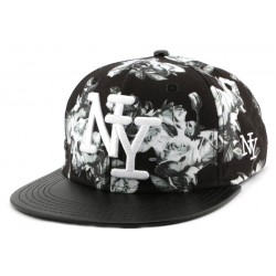 Snapback NY Florale Noire et Blanche ANCIENNES COLLECTIONS divers