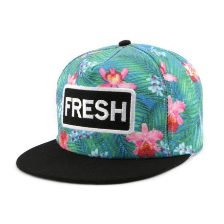 Snapback FRESH Verte et Bleue CASQUETTES Hip Hop Honour