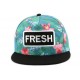 Snapback FRESH Verte et Bleue CASQUETTES Hip Hop Honour