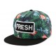 Snapback FRESH Noire et Vert CASQUETTES Hip Hop Honour