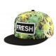 Snapback FRESH Jaune, verte et Noire CASQUETTES Hip Hop Honour