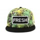 Snapback FRESH Jaune, verte et Noire CASQUETTES Hip Hop Honour