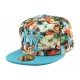 Casquette Enfant NY Florale Orange et Bleue de 7 à 12 ans ANCIENNES COLLECTIONS divers