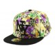 Casquette Enfant NY Florale Jaune et Violette de 7 à 12 ans ANCIENNES COLLECTIONS divers