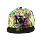 Casquette Enfant NY Florale Jaune et Violette de 7 à 12 ans ANCIENNES COLLECTIONS divers