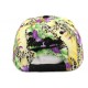 Casquette Enfant NY Florale Jaune et Violette de 7 à 12 ans ANCIENNES COLLECTIONS divers