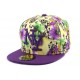 Casquette Enfant NY Florale Violette et Jaune de 7 à 12 ans ANCIENNES COLLECTIONS divers