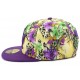 Casquette Enfant NY Florale Violette et Jaune de 7 à 12 ans ANCIENNES COLLECTIONS divers