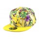 Casquette Enfant NY Florale Jaune et Violet de 7 à 12 ans ANCIENNES COLLECTIONS divers