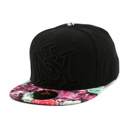 Casquette Enfant NY Noire Visière Florale Rose et Bleue de 7 à 12 ans ANCIENNES COLLECTIONS divers