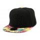 Casquette Enfant NY Noire Visière Florale Jaune et Rose de 7 à 12 ans ANCIENNES COLLECTIONS divers