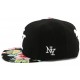 Casquette Enfant NY Noire Visière Florale Rose de 7 à 12 ans ANCIENNES COLLECTIONS divers