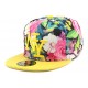 Casquette Enfant NY Florale Jaune et Rose de 7 à 12 ans ANCIENNES COLLECTIONS divers