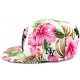 Casquette Enfant NY Florale Crème et Rose de 7 à 12 ans ANCIENNES COLLECTIONS divers