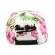 Casquette Enfant NY Florale Crème et Rose de 7 à 12 ans ANCIENNES COLLECTIONS divers