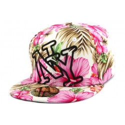 Casquette Enfant NY Florale Ivoire et Eglantine de 7 à 12 ans ANCIENNES COLLECTIONS divers