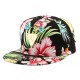 Snapback NY Noire Fleur Rouge ANCIENNES COLLECTIONS divers