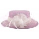 Chapeau Mariage Cunina Mauve et Ecru ANCIENNES COLLECTIONS divers