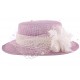 Chapeau Mariage Cunina Mauve et Ecru ANCIENNES COLLECTIONS divers