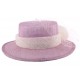 Chapeau Mariage Cunina Mauve et Ecru ANCIENNES COLLECTIONS divers