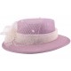 Chapeau Mariage Cunina Mauve et Ecru ANCIENNES COLLECTIONS divers