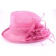 Chapeau Mariage Fama en sisal Fuschia ANCIENNES COLLECTIONS divers