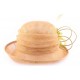 Chapeau Mariage Féronie en sisal beige et Anis Chapeau cérémonie Léon montane