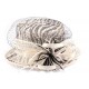 Chapeau Mariage Fraus en sisal zèbre noir et écru ANCIENNES COLLECTIONS divers