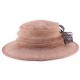 Chapeau Mariage Lucine en sisal Taupe et Marron ANCIENNES COLLECTIONS divers