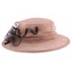 Chapeau Mariage Lucine en sisal Taupe et Marron ANCIENNES COLLECTIONS divers