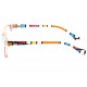 Lunettes Loupes Azza Rouge Jaune et Bleu dioptrie +1 Lunettes Loupes New Time