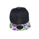 Casquette Enfant Ny Noire Visière Florale Enfant de 7 à 12 Ans ANCIENNES COLLECTIONS divers