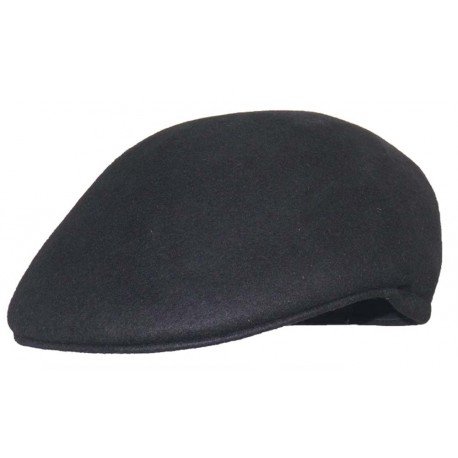 Casquette Herman Headwear Formée Laine Noire ANCIENNES COLLECTIONS divers