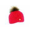 Bonnet Rmoutain Ice Rouge + Pompon Raccon ANCIENNES COLLECTIONS divers