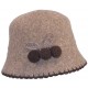 Chapeau Laine Herman Headwear Lady Laly Beige ANCIENNES COLLECTIONS divers