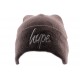 Bonnet à Revers Hype Script Marron et Blanc BONNETS HYPE