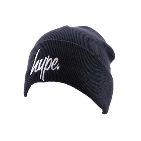 Bonnet à Revers Hype Script Marine et Blanc BONNETS HYPE