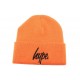 Bonnet à Revers Hype Script Orange et Noir BONNETS HYPE