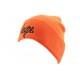 Bonnet à Revers Hype Script Orange et Noir BONNETS HYPE