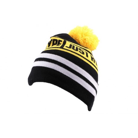 Bonnet à Pompon Hype Jaune et Noir ANCIENNES COLLECTIONS divers