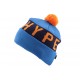 Bonnet à Pompon Hype Bleu et Orange ANCIENNES COLLECTIONS divers