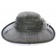 Chapeau cérémonie Adonis en sisal noir ANCIENNES COLLECTIONS divers