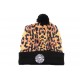 Bonnet à Pompon Hype Leopard et Noir ANCIENNES COLLECTIONS divers